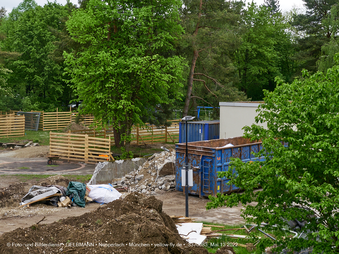 13.05.2022 - Baustelle am Haus für Kinder in Neuperlach